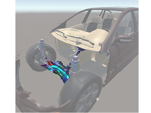 电动汽车助力转向VR教学软件